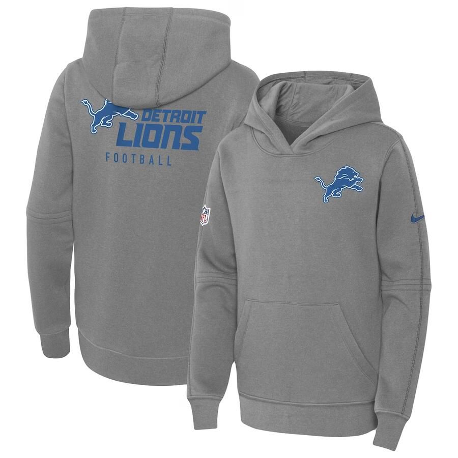 Youth 2023 NFL Detroit Lions grey Sweatshirt style 1->dallas cowboys->NFL Jersey